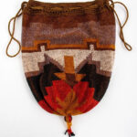 Art Deco geometric beaded reticule bag