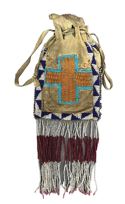 Native American beaded pouch